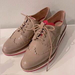 Zara Oxford Platform Loafer shoes with heart in size 8.5